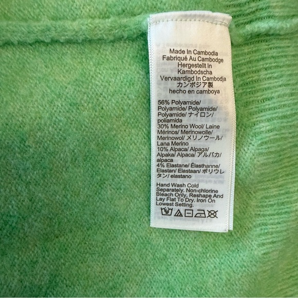 J. Crew Spring Rollneck Supersoft Merino Wool Alpaca Blend Size Small EUC - Picture 6 of 6